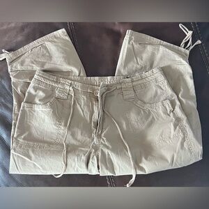 Capris- size 10 tan/khaki color